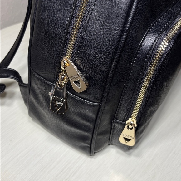 ?ON SALE! Guess Rylan Medium Black Faux-leather collegiate/travel Backpack. NWT main image 11